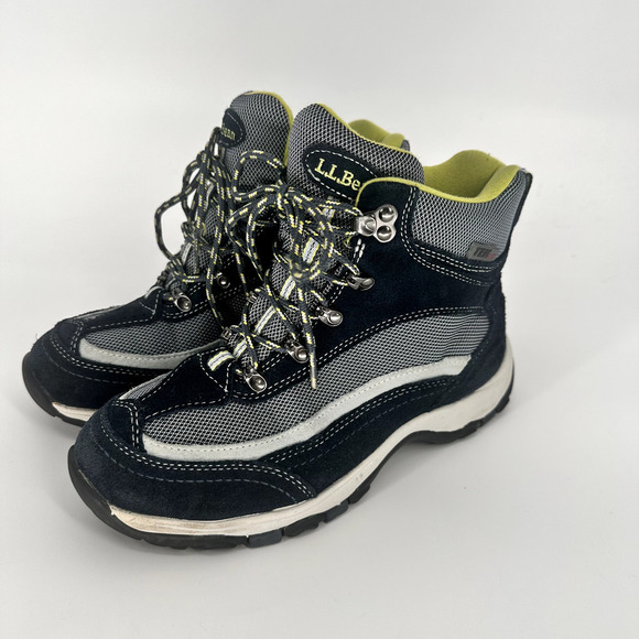 LL BEAN Women's Navy Blue Primaloft Ankle‎ Sneakers Boots Hiking Size 7 Medium - Picture 3 of 12